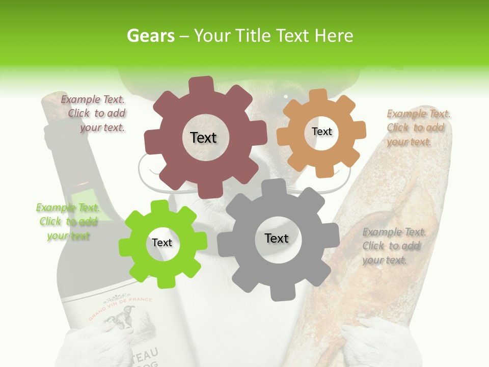 Dinner Drink Dog PowerPoint Template