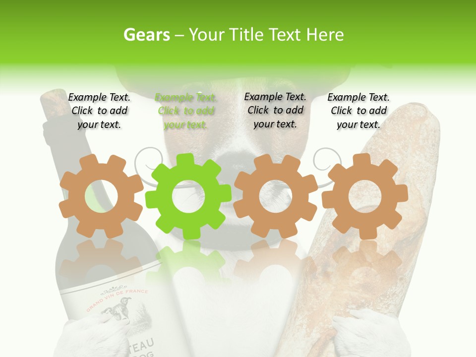 Dinner Drink Dog PowerPoint Template