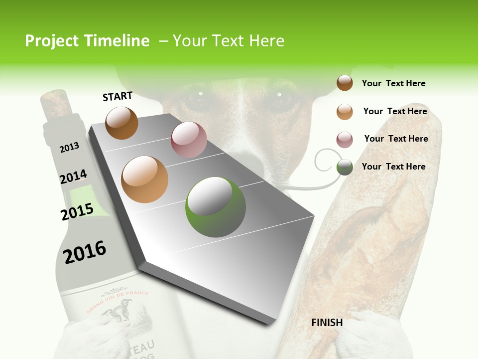 Dinner Drink Dog PowerPoint Template