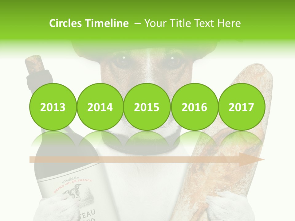 Dinner Drink Dog PowerPoint Template