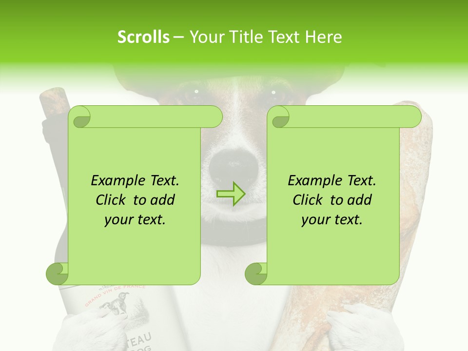 Dinner Drink Dog PowerPoint Template