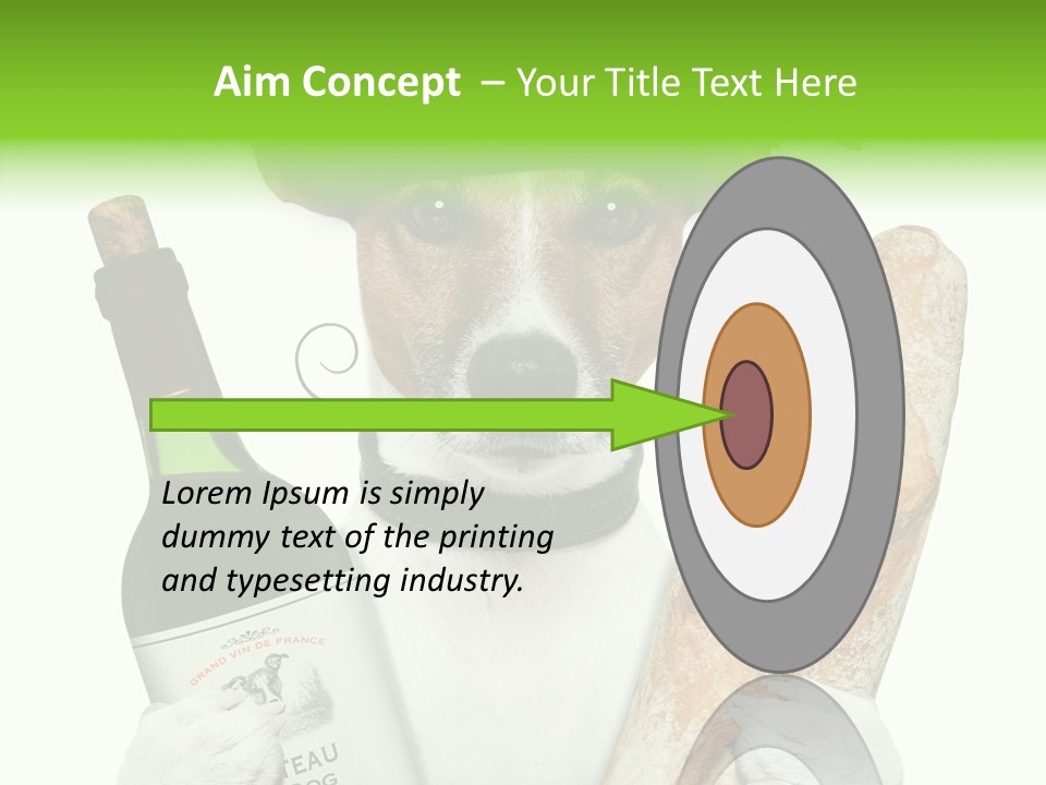 Dinner Drink Dog PowerPoint Template