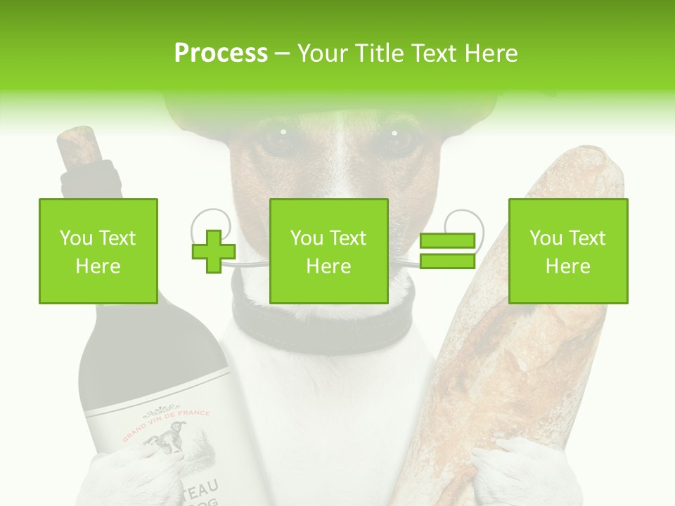 Dinner Drink Dog PowerPoint Template