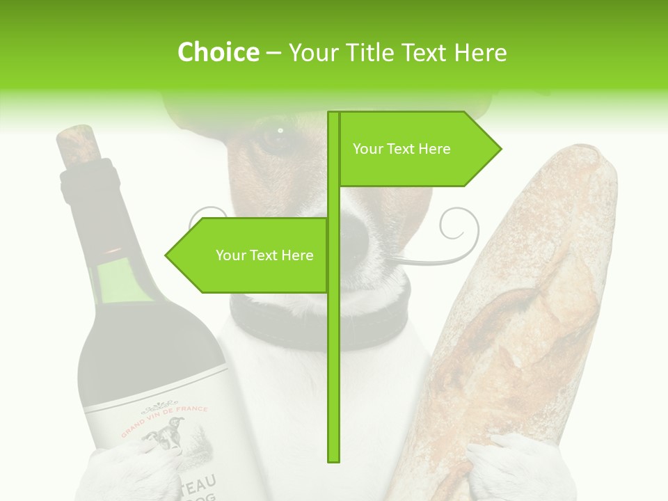 Dinner Drink Dog PowerPoint Template