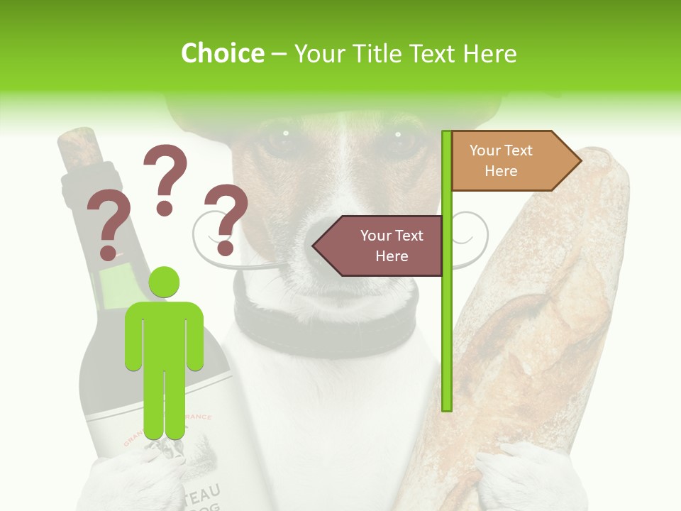 Dinner Drink Dog PowerPoint Template