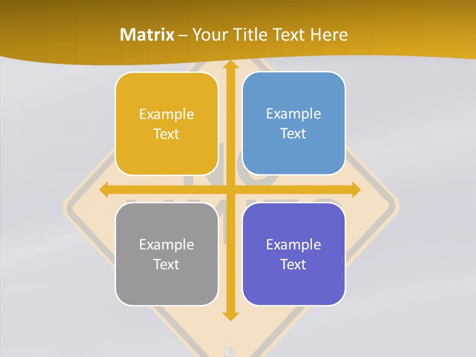 Endless Boundary Blue PowerPoint Template