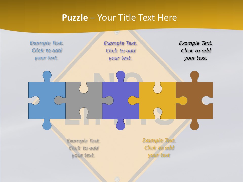 Endless Boundary Blue PowerPoint Template