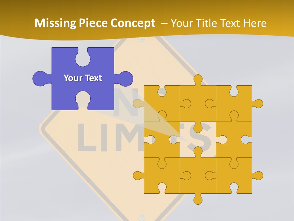 Endless Boundary Blue PowerPoint Template