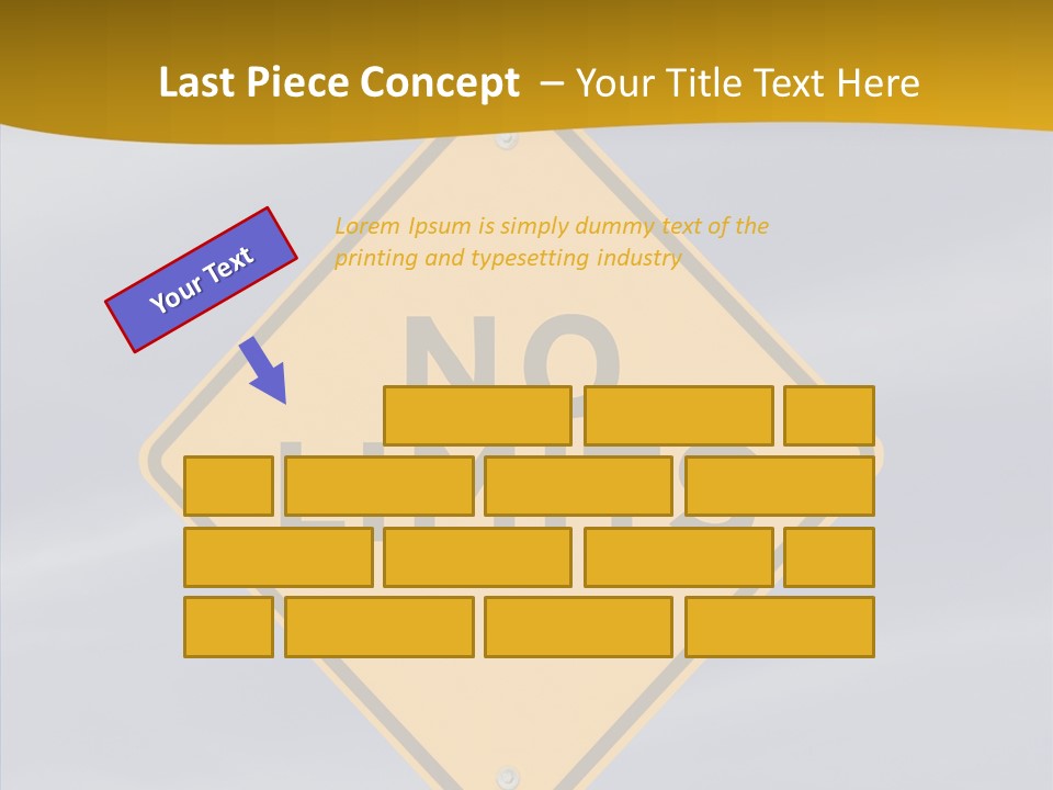 Endless Boundary Blue PowerPoint Template