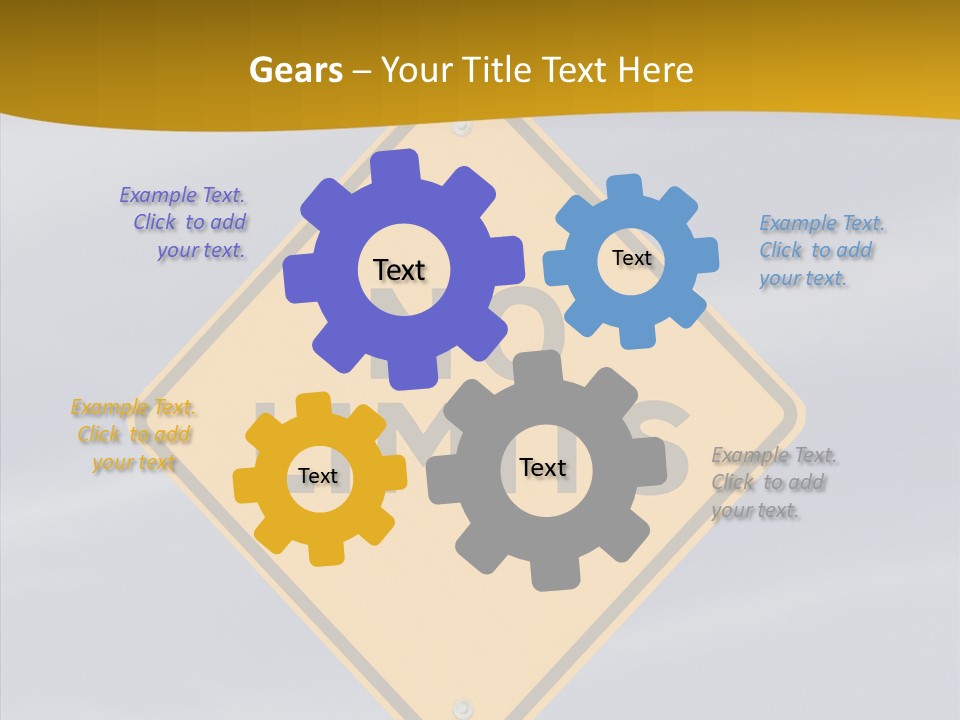 Endless Boundary Blue PowerPoint Template