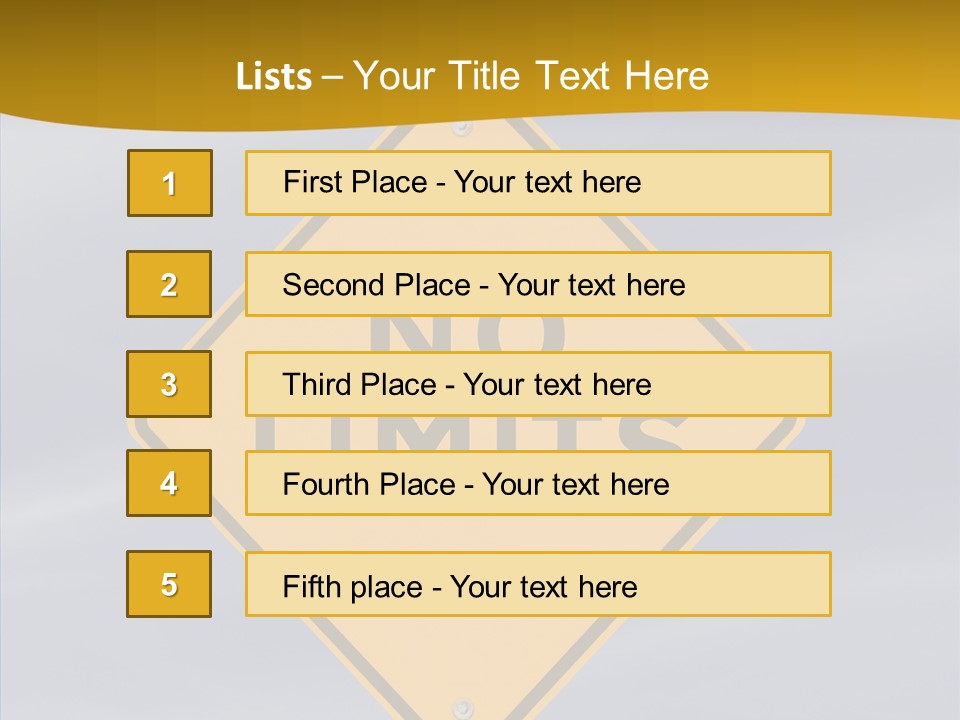 Endless Boundary Blue PowerPoint Template