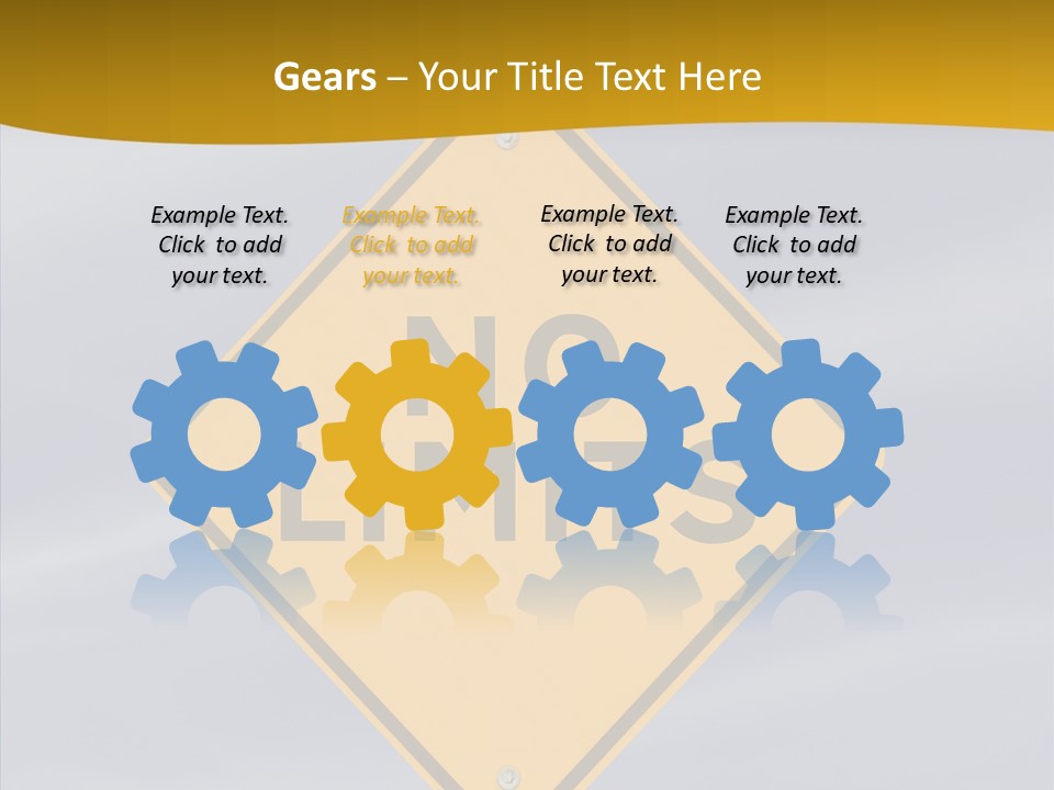 Endless Boundary Blue PowerPoint Template