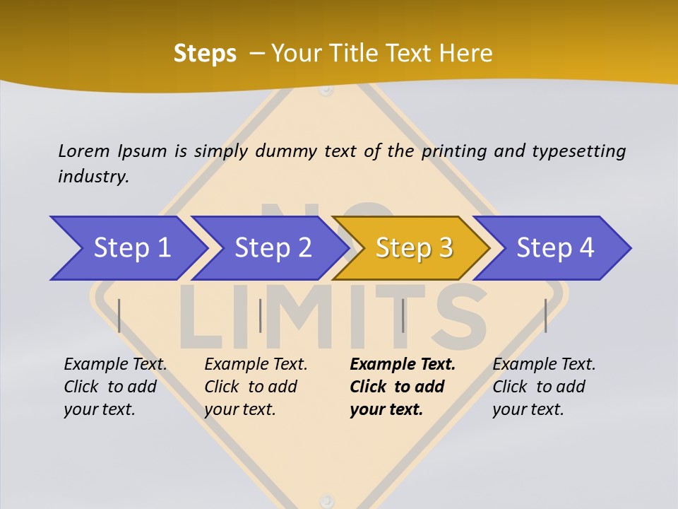 Endless Boundary Blue PowerPoint Template
