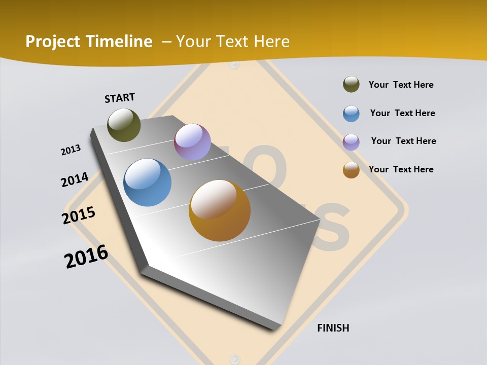 Endless Boundary Blue PowerPoint Template