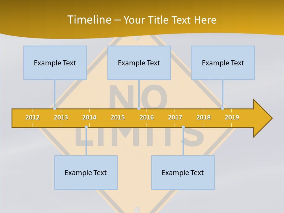 Endless Boundary Blue PowerPoint Template
