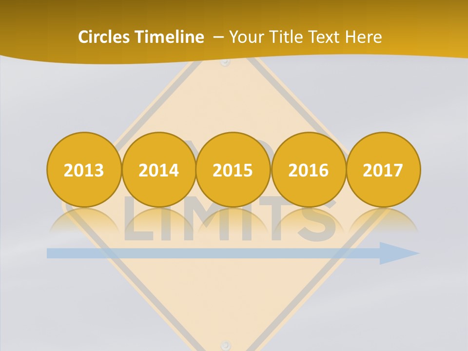 Endless Boundary Blue PowerPoint Template