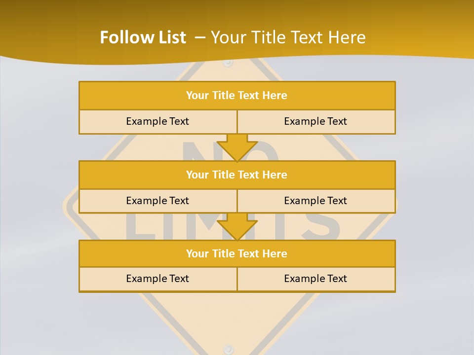 Endless Boundary Blue PowerPoint Template