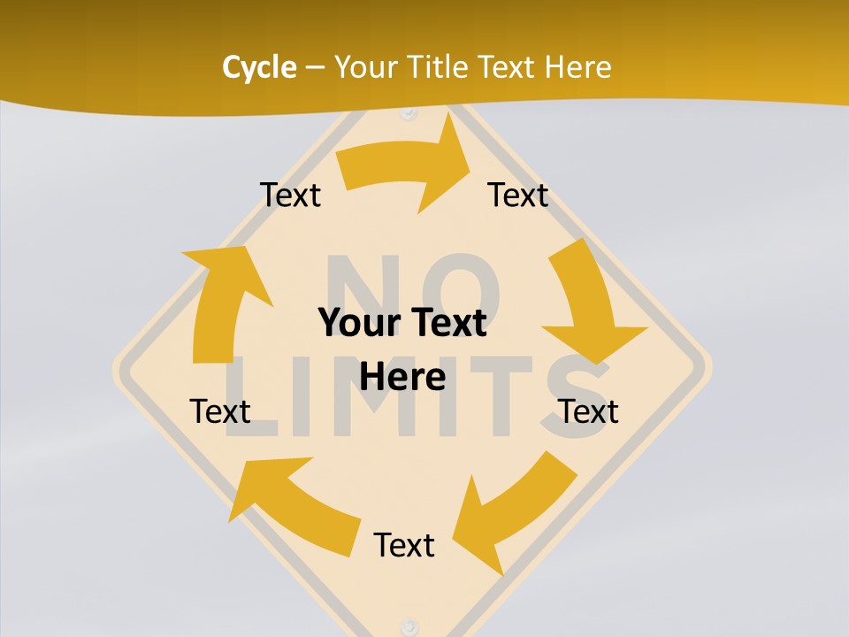 Endless Boundary Blue PowerPoint Template