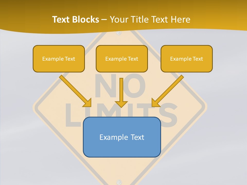 Endless Boundary Blue PowerPoint Template