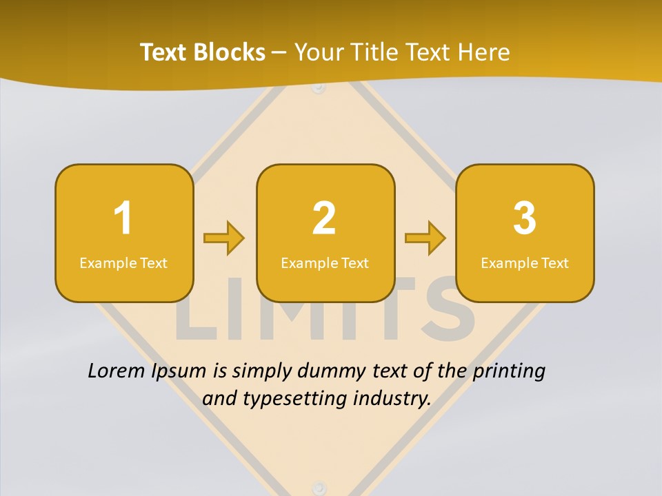 Endless Boundary Blue PowerPoint Template