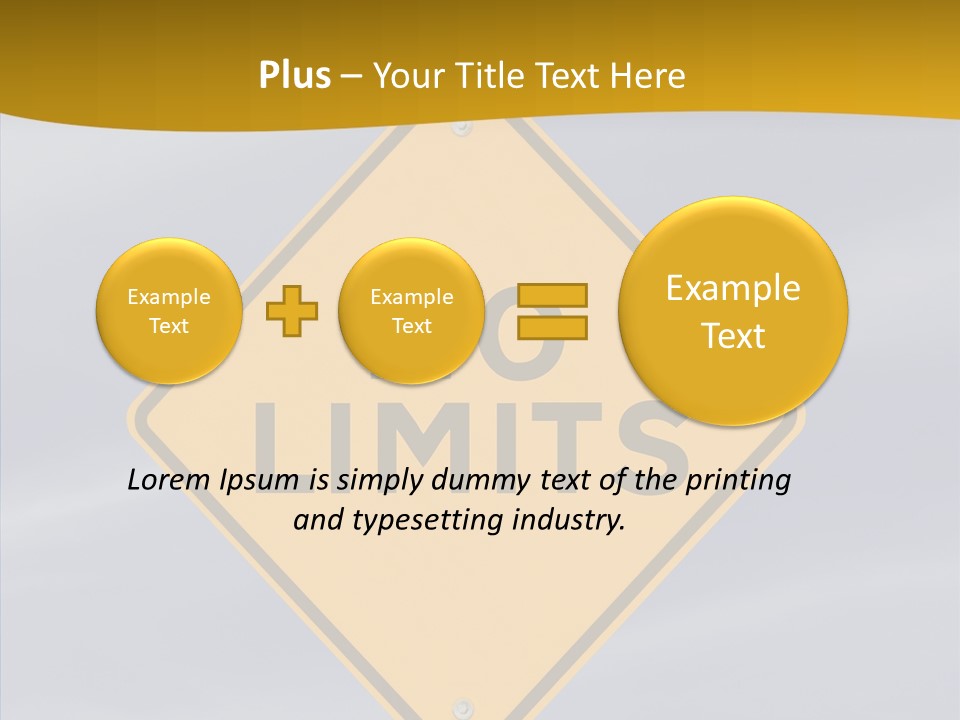 Endless Boundary Blue PowerPoint Template