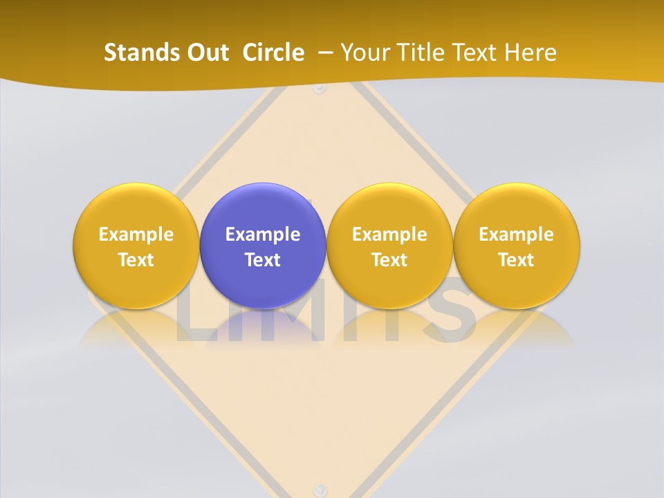 Endless Boundary Blue PowerPoint Template