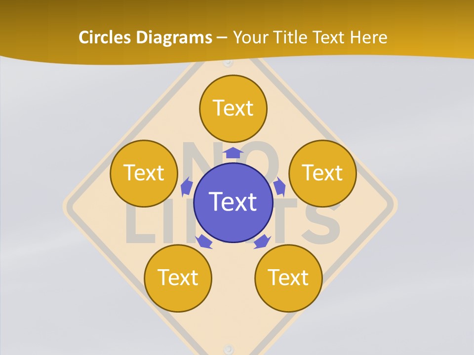 Endless Boundary Blue PowerPoint Template