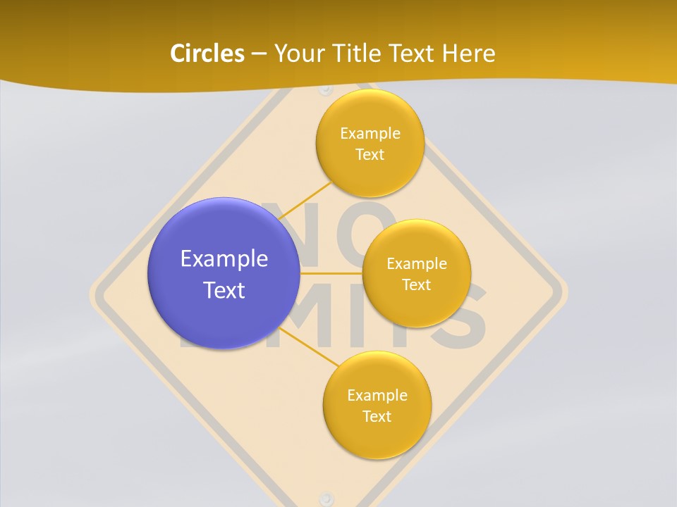 Endless Boundary Blue PowerPoint Template