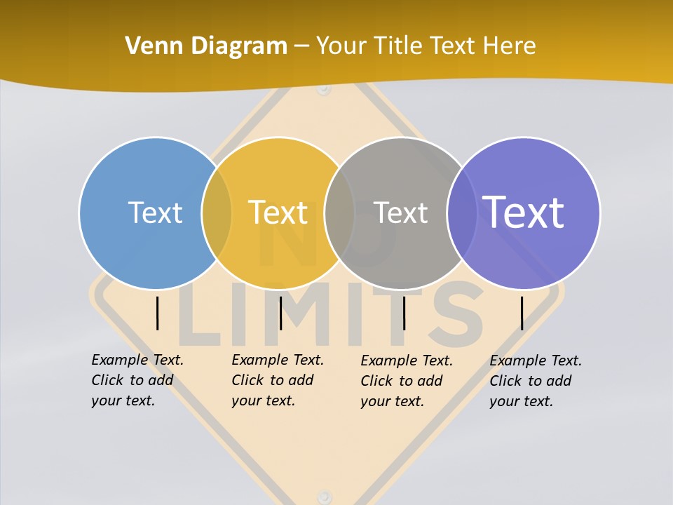 Endless Boundary Blue PowerPoint Template