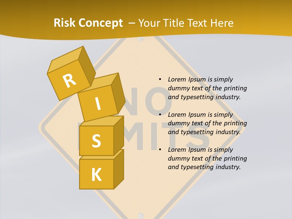 Endless Boundary Blue PowerPoint Template