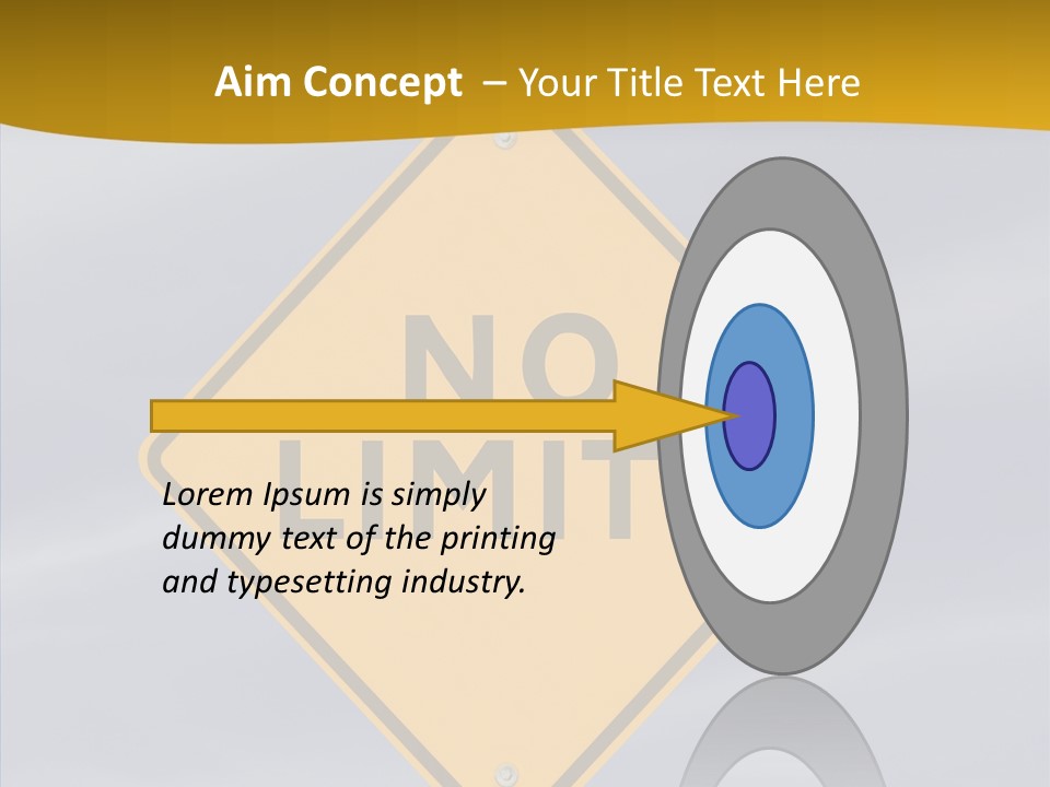 Endless Boundary Blue PowerPoint Template