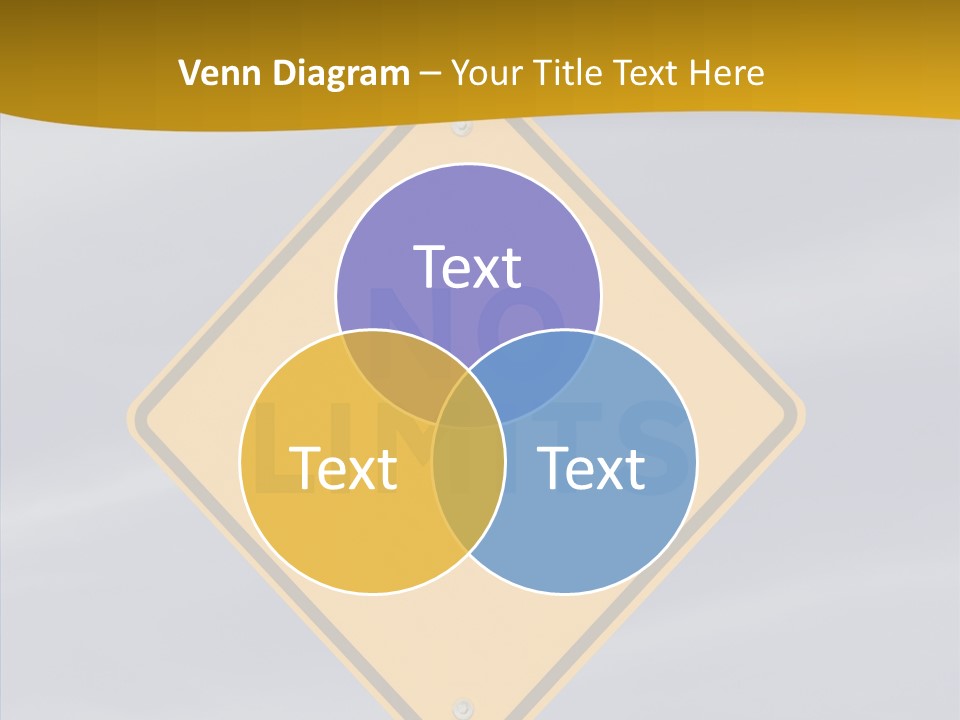 Endless Boundary Blue PowerPoint Template