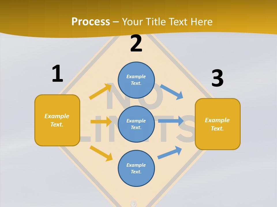 Endless Boundary Blue PowerPoint Template