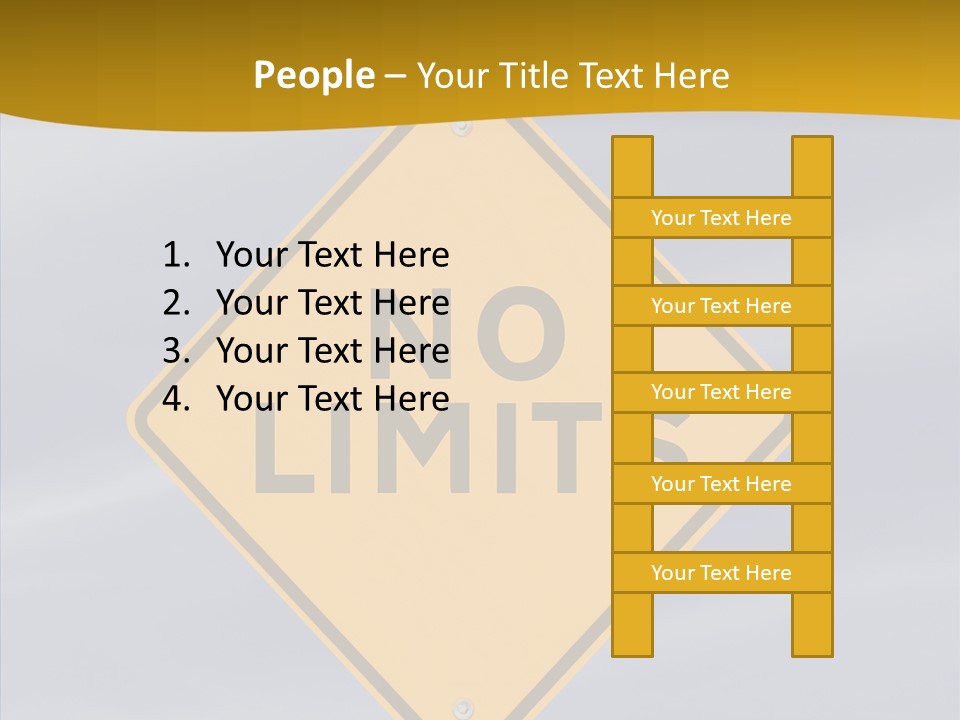 Endless Boundary Blue PowerPoint Template