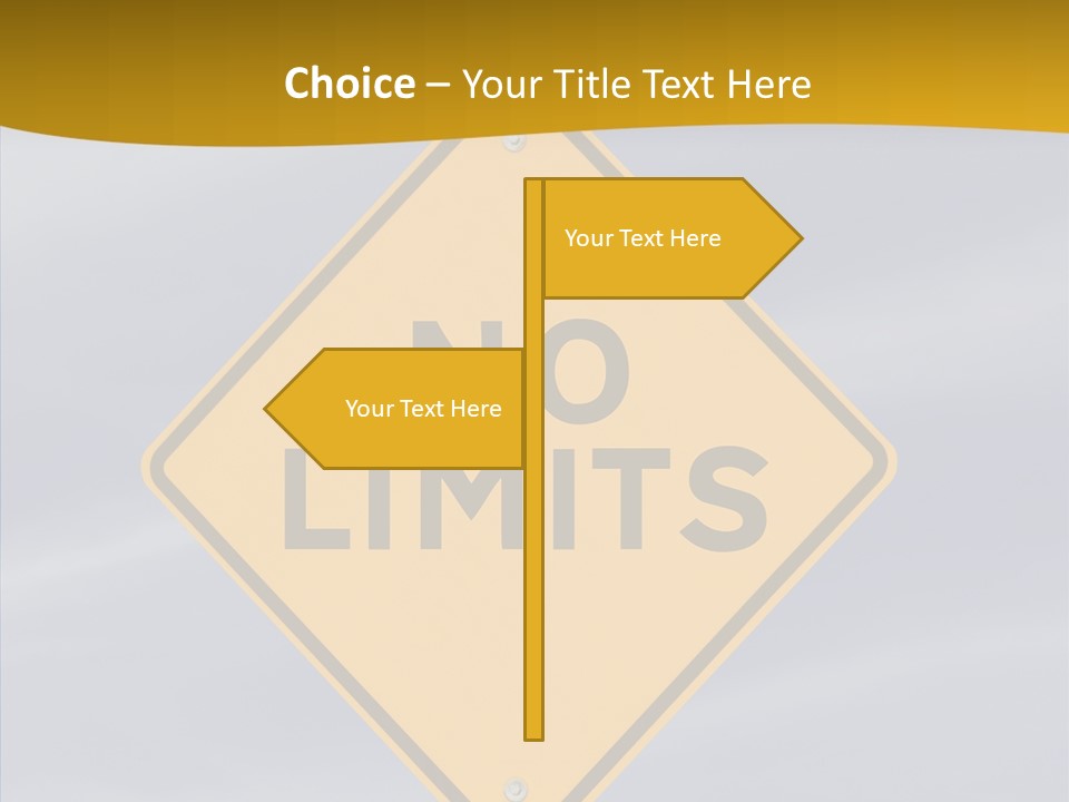 Endless Boundary Blue PowerPoint Template