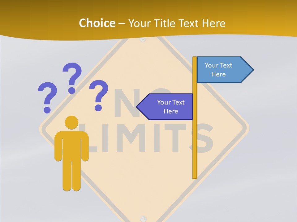 Endless Boundary Blue PowerPoint Template