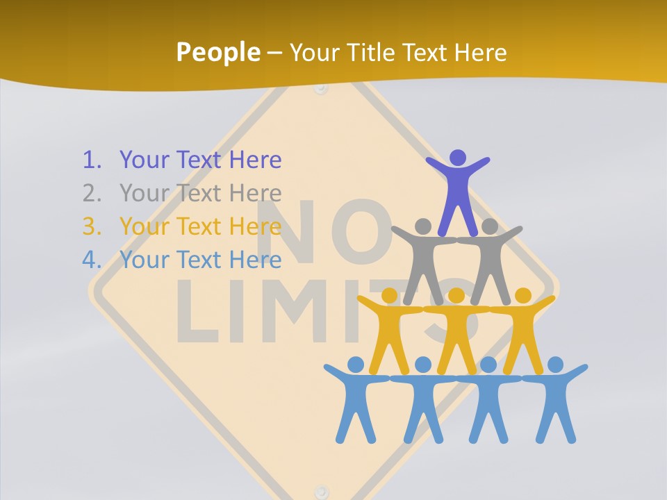 Endless Boundary Blue PowerPoint Template