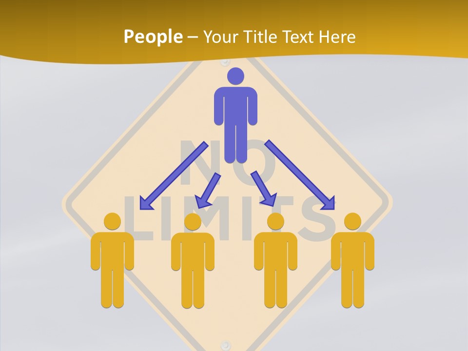 Endless Boundary Blue PowerPoint Template