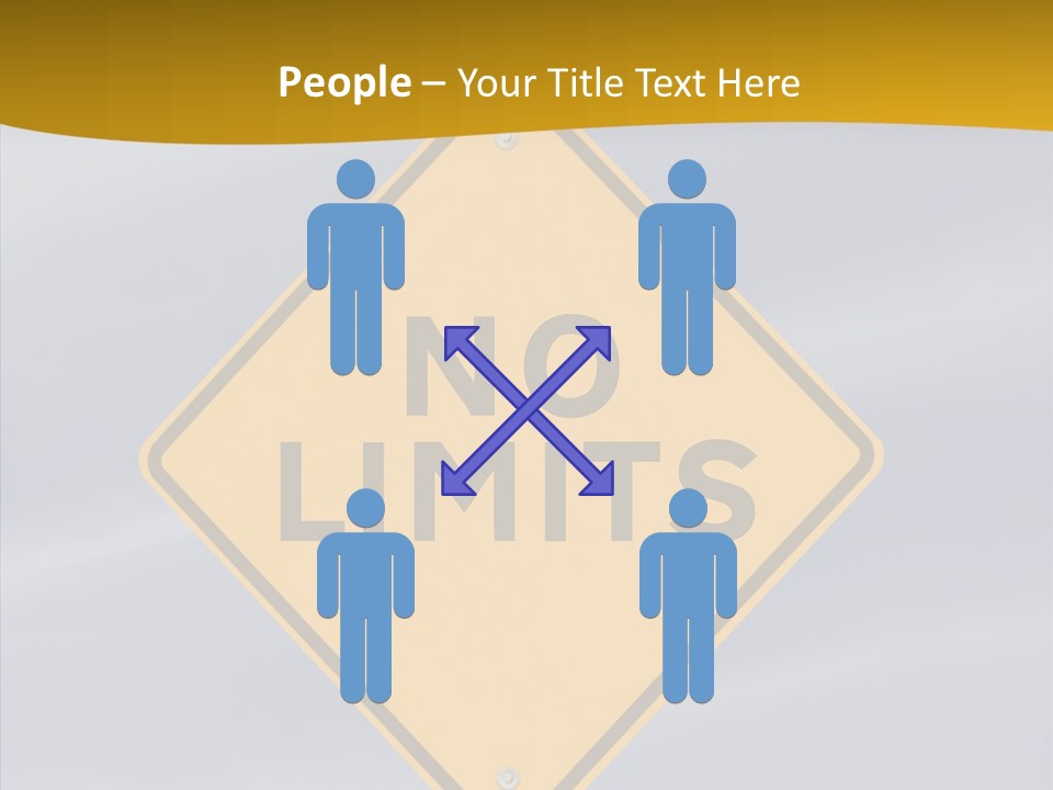 Endless Boundary Blue PowerPoint Template