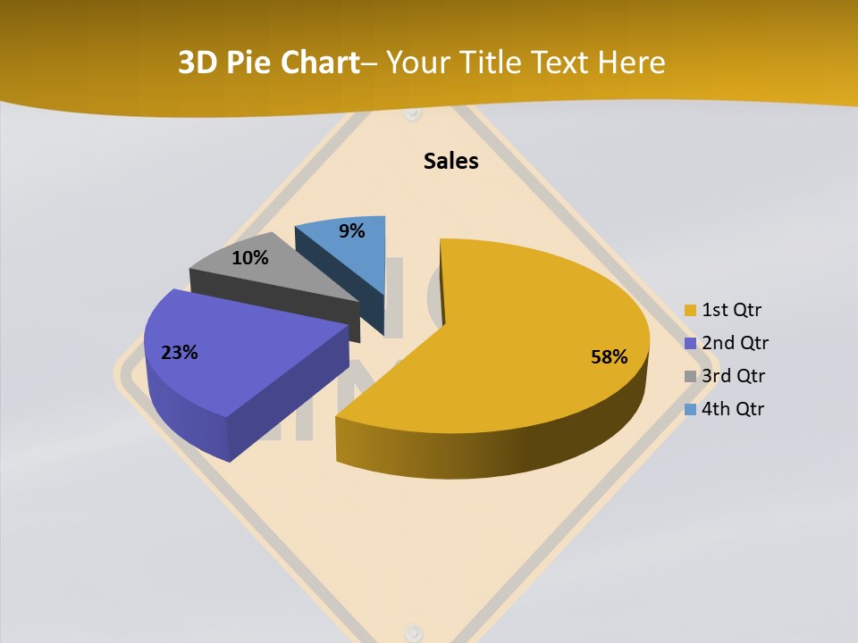 Endless Boundary Blue PowerPoint Template