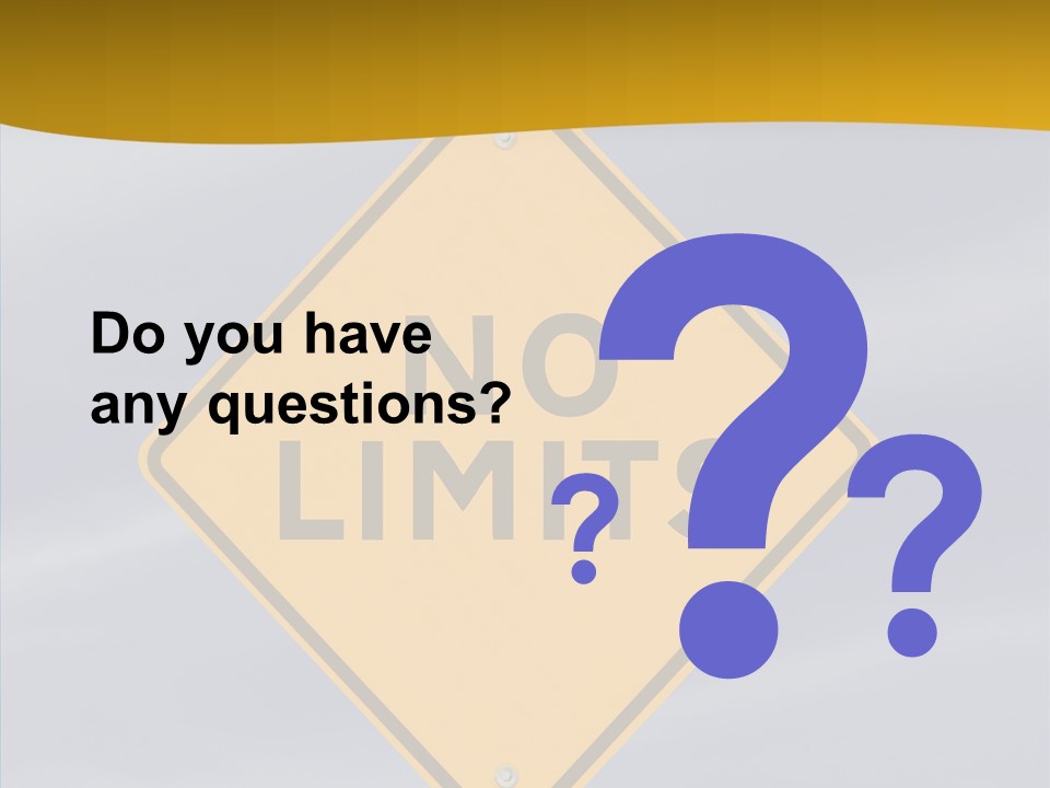 Endless Boundary Blue PowerPoint Template