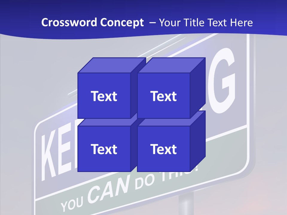 Motivate Staying Determined PowerPoint Template