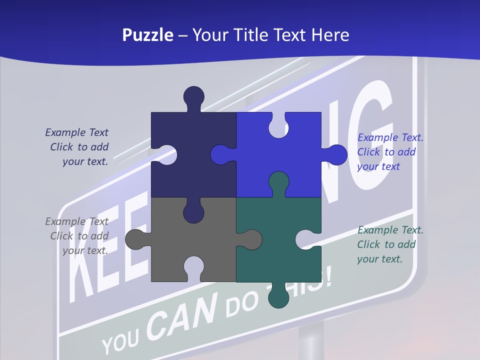 Motivate Staying Determined PowerPoint Template