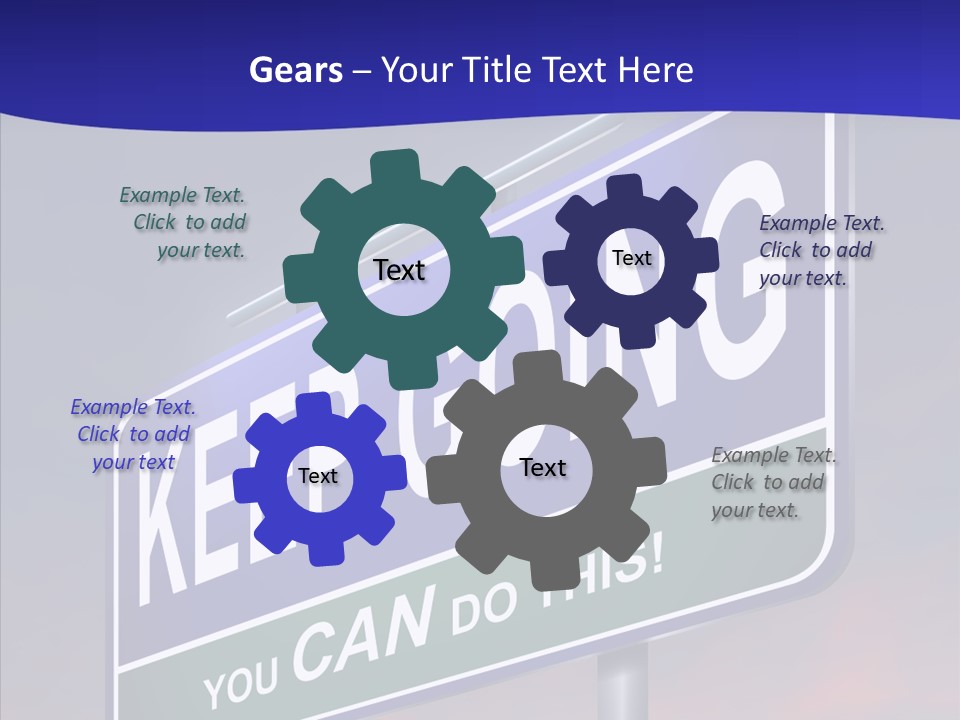 Motivate Staying Determined PowerPoint Template