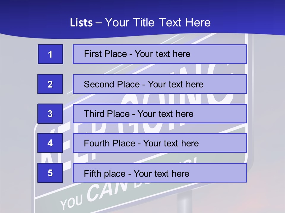 Motivate Staying Determined PowerPoint Template