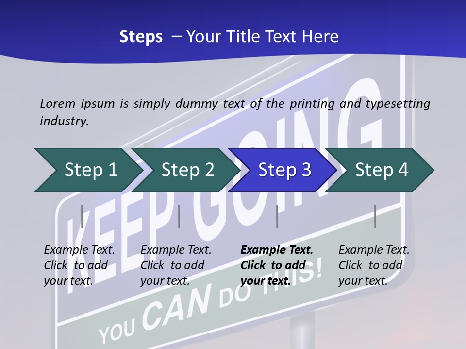 Motivate Staying Determined PowerPoint Template