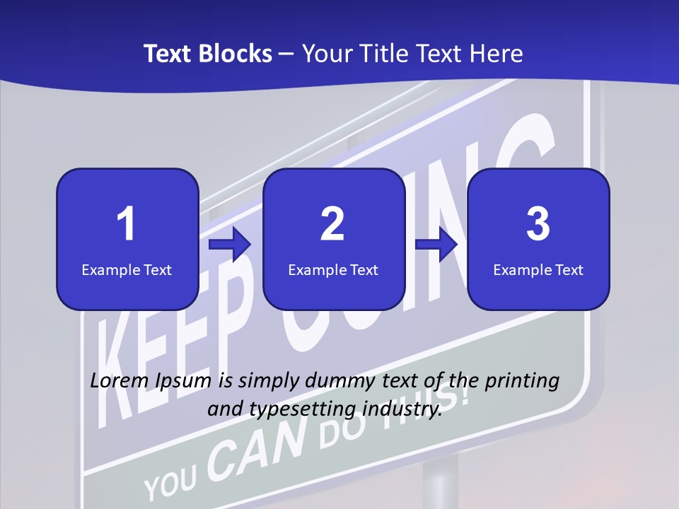 Motivate Staying Determined PowerPoint Template