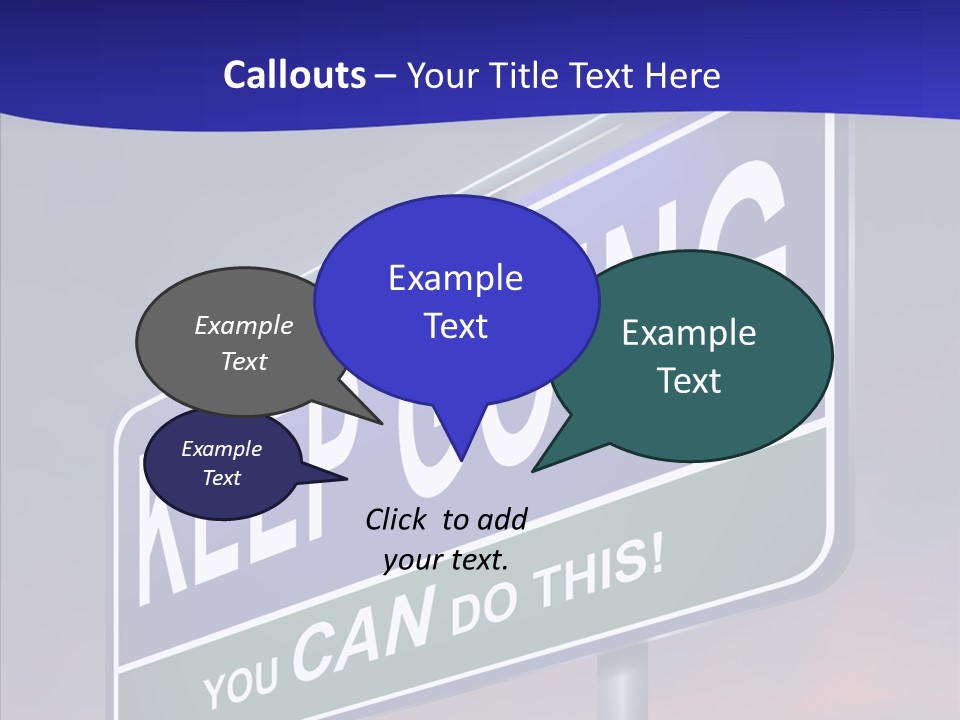 Motivate Staying Determined PowerPoint Template
