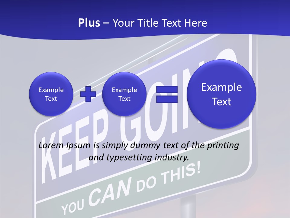 Motivate Staying Determined PowerPoint Template