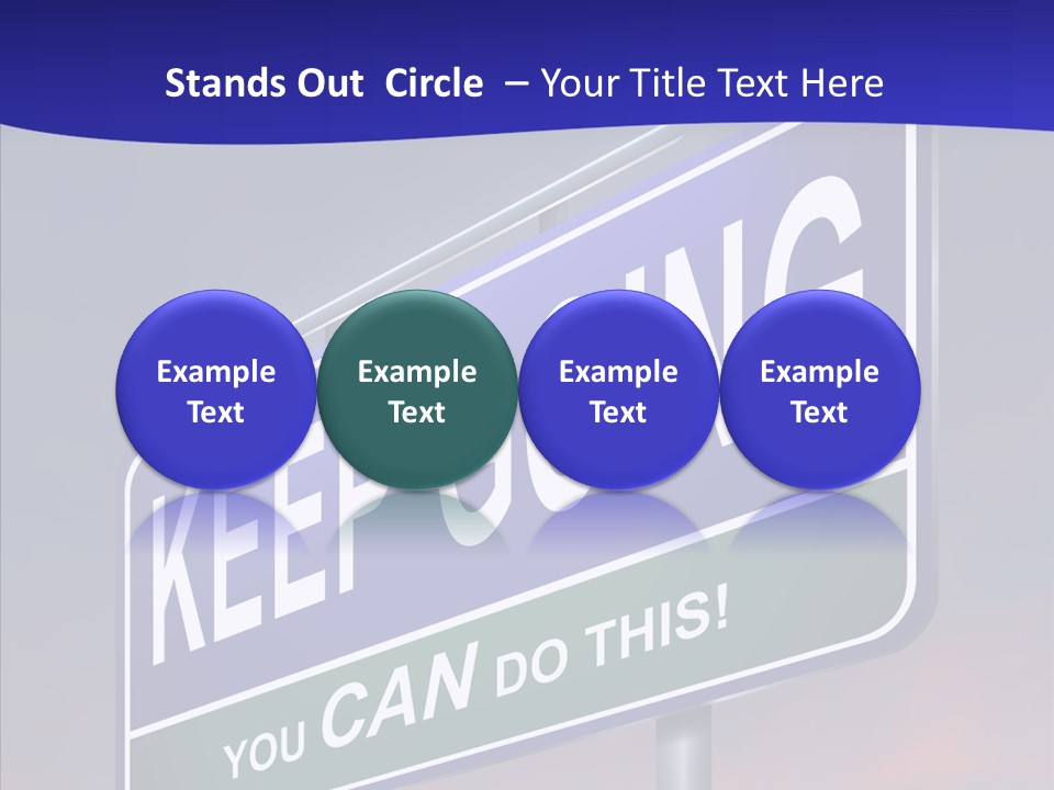 Motivate Staying Determined PowerPoint Template